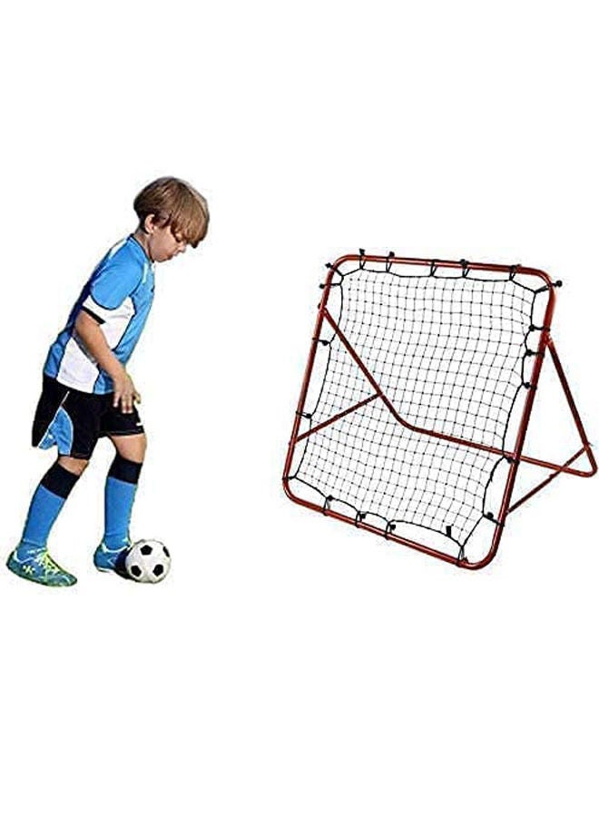 Football Bouncer Football Kickback Rebounder Adjustable Angles Training Equipment Removable Football Goal