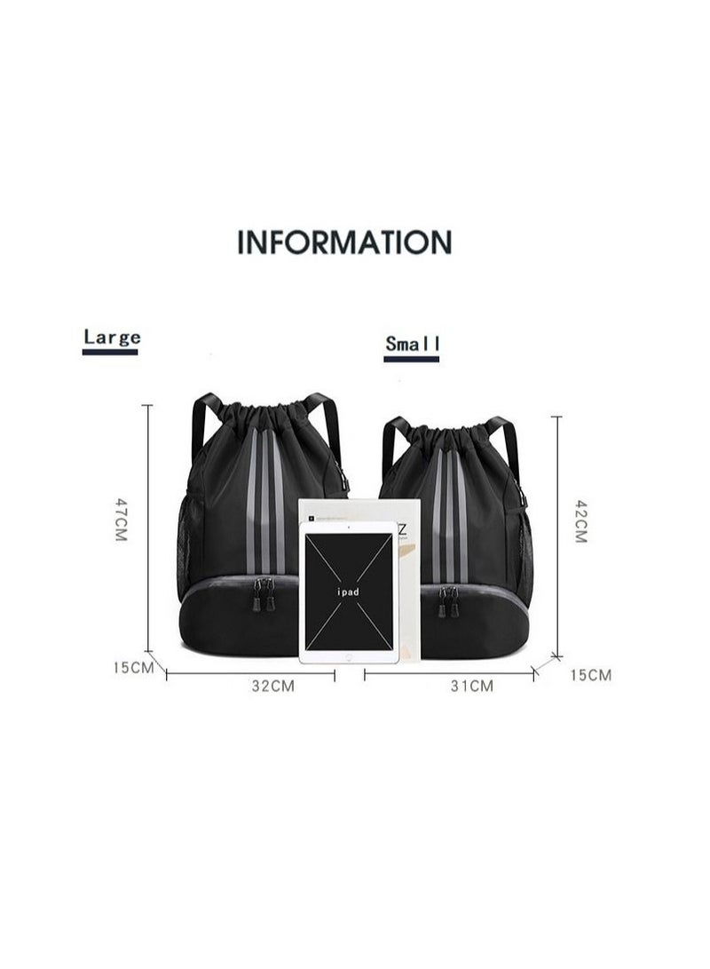 Drawstring Backpack Drawstring Bag Gym Sack String Bag Men Women Basketball Bag Bundle Pocket Drawstring Backpack Student School Bag Football Bag Storage Bag Large Capacity Fitness
