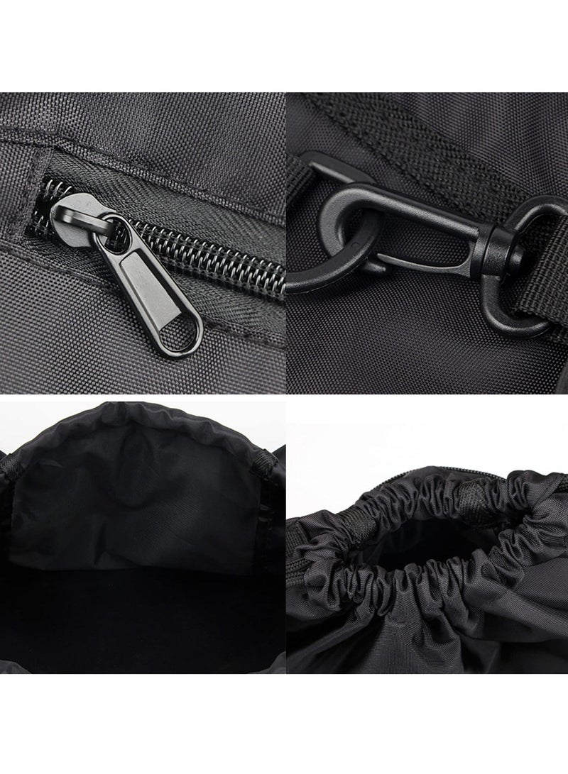 Drawstring Football Bag Soccer Backpack with Detachable Mesh Waterproof Draw String Back Sack Zip Pocket