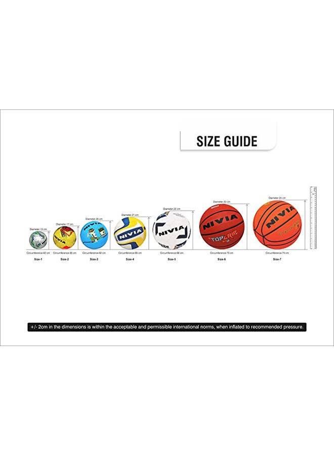 Top Grip Basketball | Material :  Rubber |  Size : 5 | Machine Stitched | 8 Panels | Waterproof | Ideal For : Training/Match