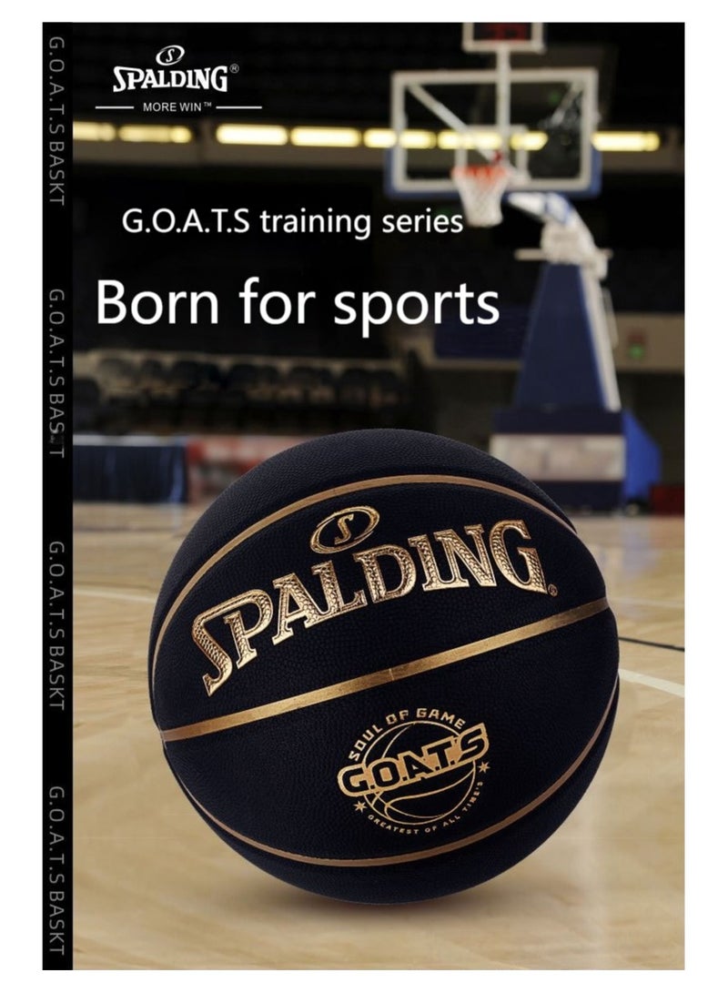 Basketball Adult Game PU Material Genuine Leather Feel Standard Size NO.7 Ball For Indoor And Outdoor Games