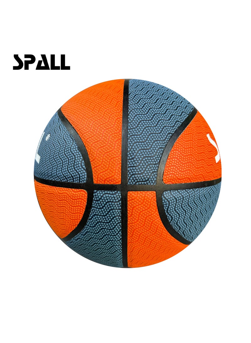 Basketball Size 7 Indoor/Outdoor Official Regulation Size Streetball Rubber Basketball Deep Channel Construction Made For Unisex Men And Women Youth And Adult For Professional Training And Games