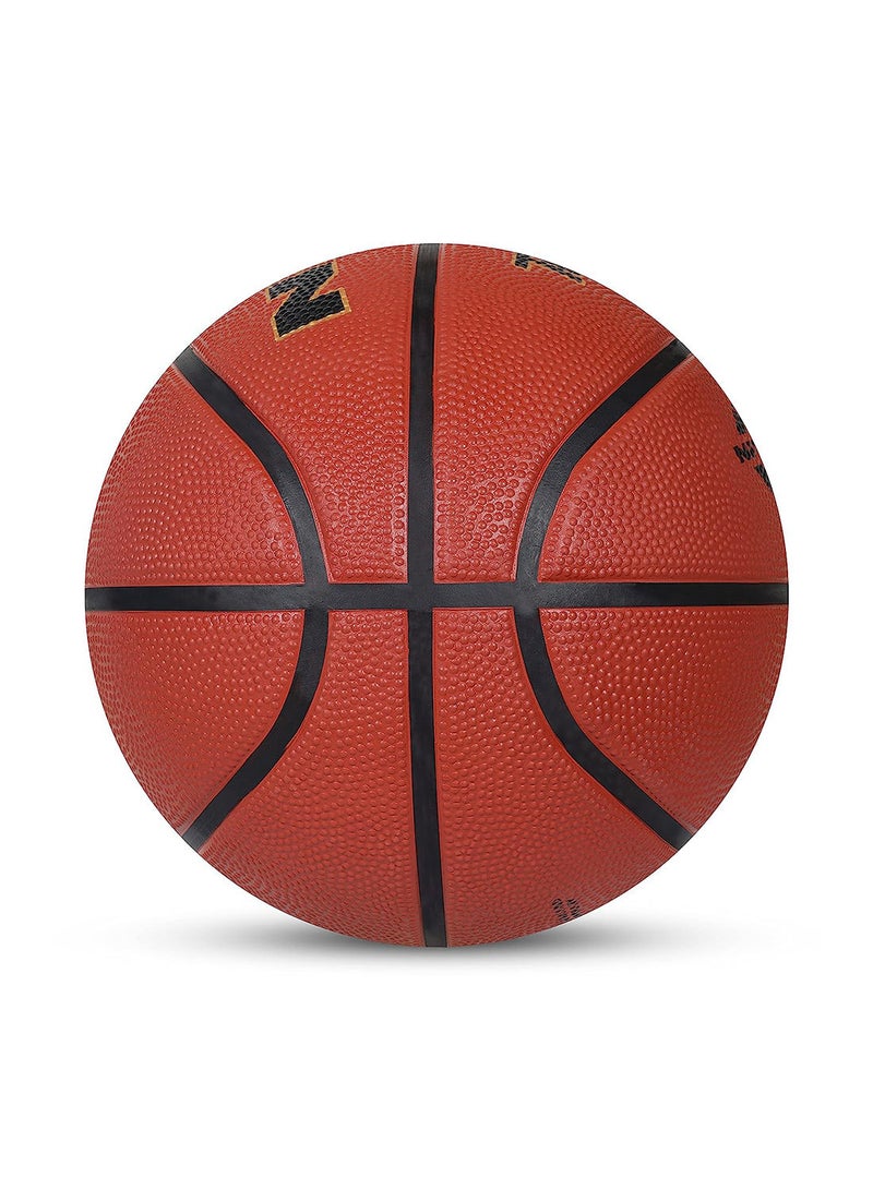 Top Grip Basketball | Size - 6 | Material : Rubber | Panel : 8 | Waterproof | Wooden Flooring & Indoor Synthetic Surface