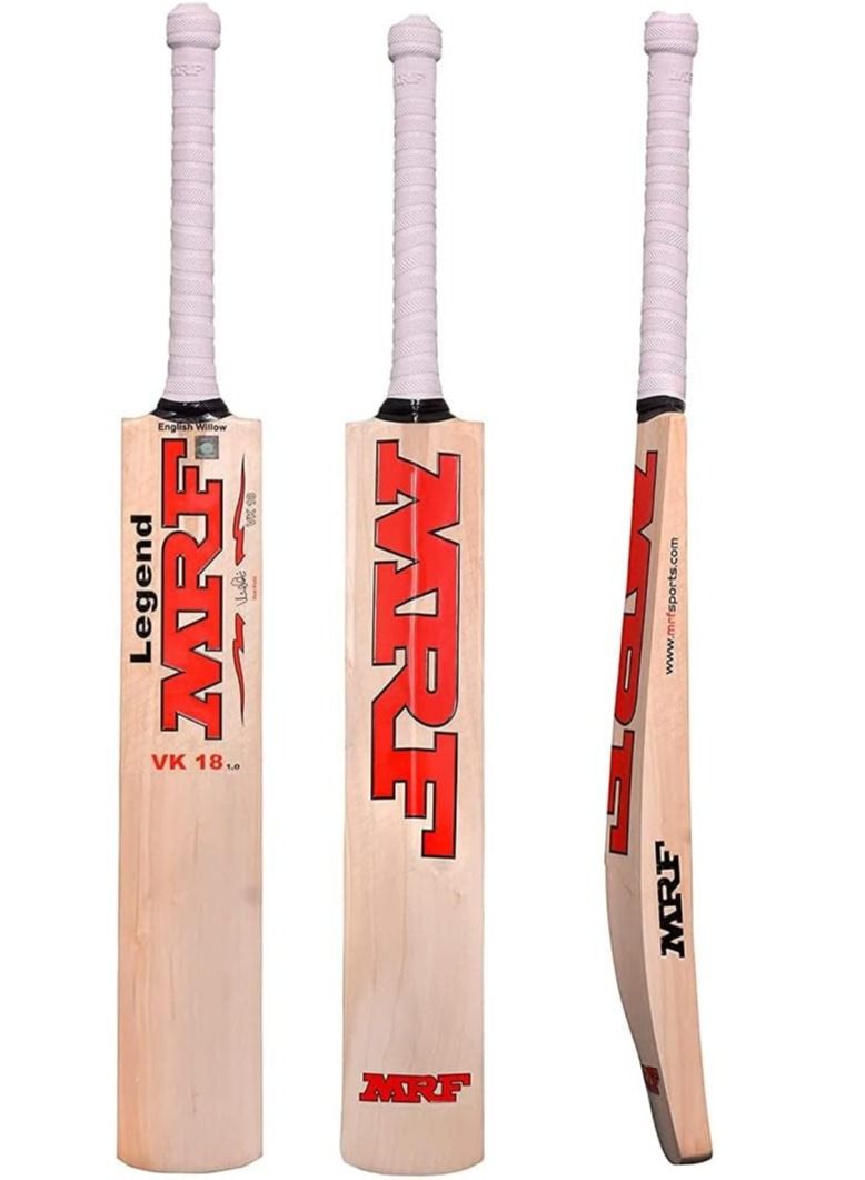Legend VK 18 1.0 English Willow Cricket Bat  Junior Size 4