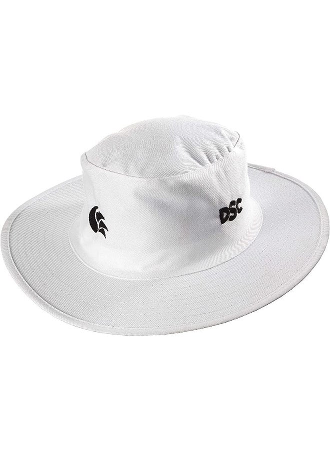 Panama Atmos Round Cricket Hat | Size: Large | Material: Cotton | Umpire Hat for Men’s & Women’s | Extra Wide Brim | Maximum Sunlight Protection | Comfortable and Classy