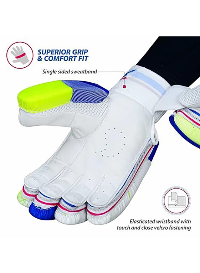 Intense Attitude Cricket Batting Gloves | Multicolor | Size: Boys | For Right-Hand Batsman