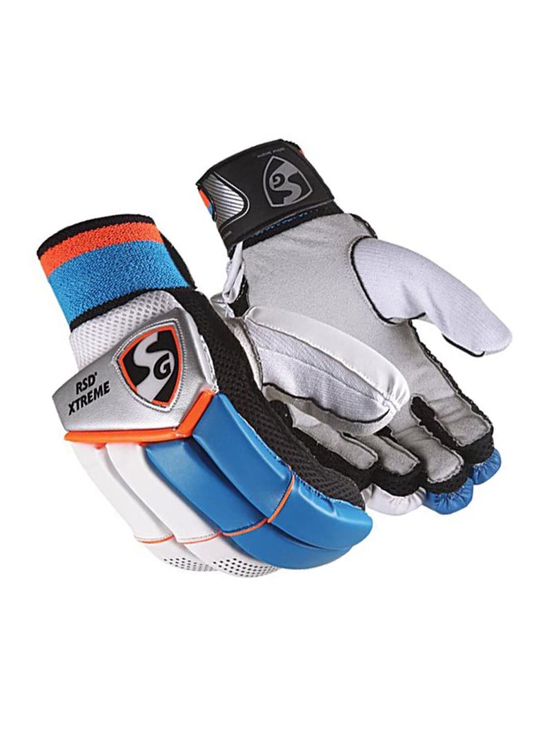 RSD Xtreme Cricket Batting Gloves | Size: Junior | For Left-Hand Batsman | Outdoor Sports | PVC | Sweatabsorption