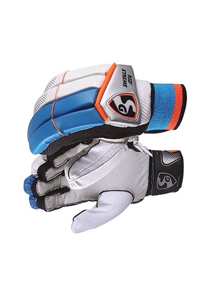 RSD Xtreme Cricket Batting Gloves | Size: Junior | For Left-Hand Batsman | Outdoor Sports | PVC | Sweatabsorption