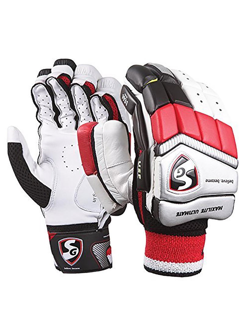 Maxilite Ultimate RH Batting Gloves | Premium Leather | Superior Comfort | Enhanced Protection | Durable | Ideal for Professional Play | Excellent Grip