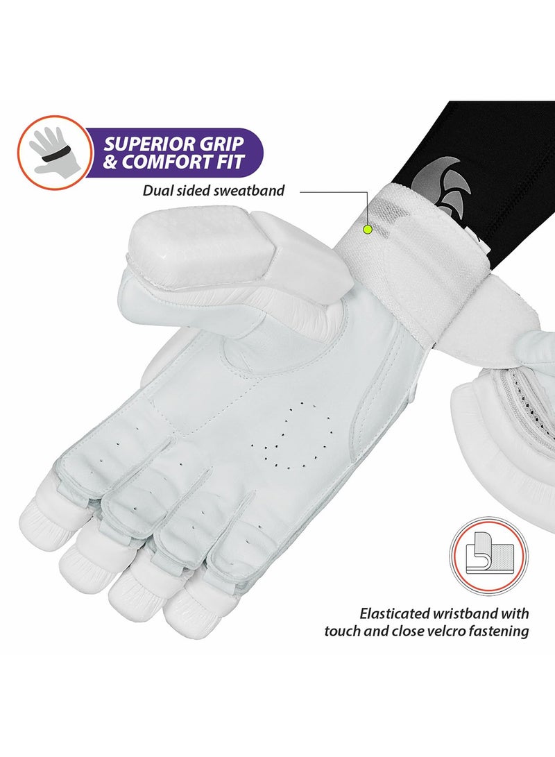 Krunch 7.0 Batting Gloves | Size: S | For Mens | Material: Leather | High-quality sheep leather palm for superior grip and feel