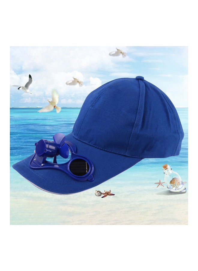 Unisex Outdoor Fishing Baseball Cap with Solar Power Cool Fan Casual Beach Hat 20 x 10 x 20cm