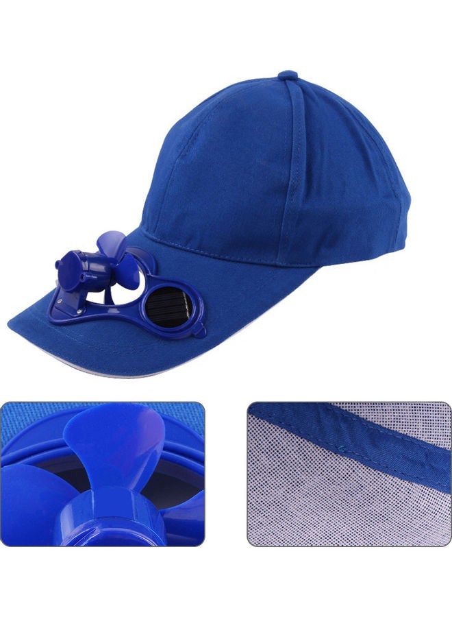 Unisex Outdoor Fishing Baseball Cap with Solar Power Cool Fan Casual Beach Hat 20 x 10 x 20cm