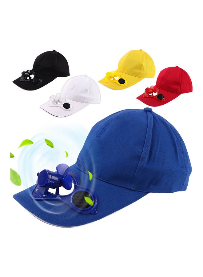 Unisex Outdoor Fishing Baseball Cap with Solar Power Cool Fan Casual Beach Hat 20 x 10 x 20cm