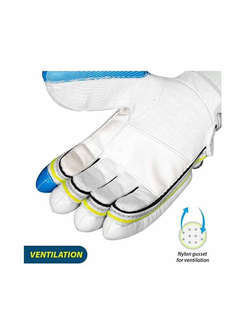 Condor Ruffle Cricket Batting Gloves | Multicolor | Size: Mens | For Right-Hand Batsman