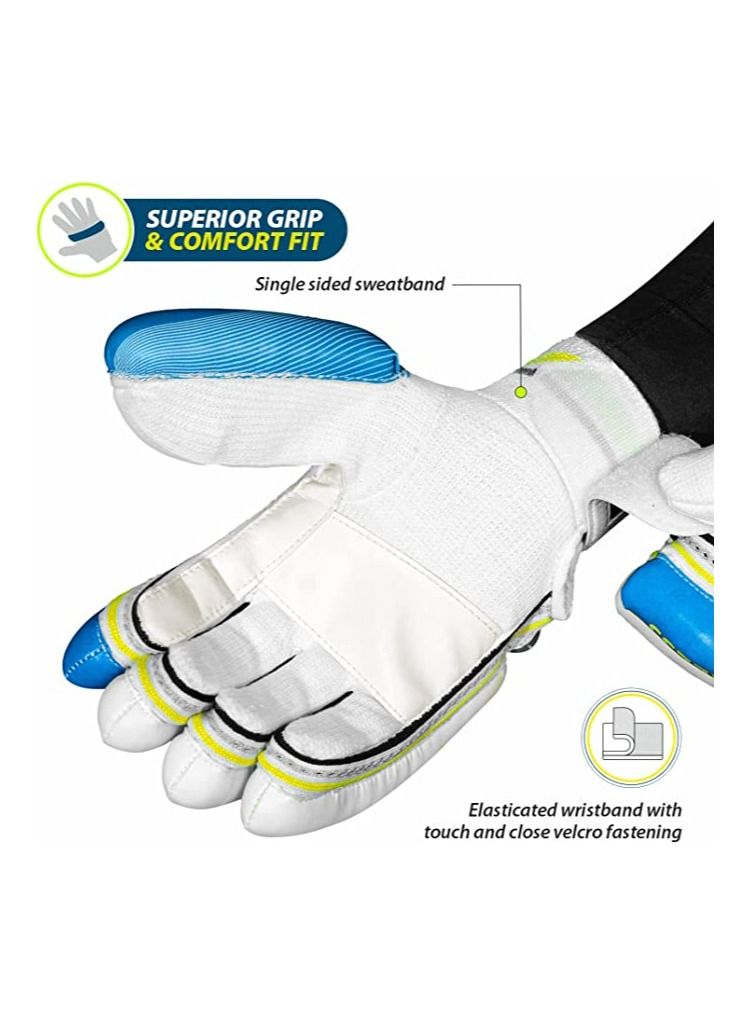 Condor Ruffle Cricket Batting Gloves | Multicolor | Size: Mens | For Right-Hand Batsman