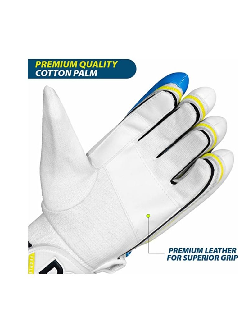 Condor Ruffle Cricket Batting Gloves | Multicolor | Size: Mens | For Right-Hand Batsman