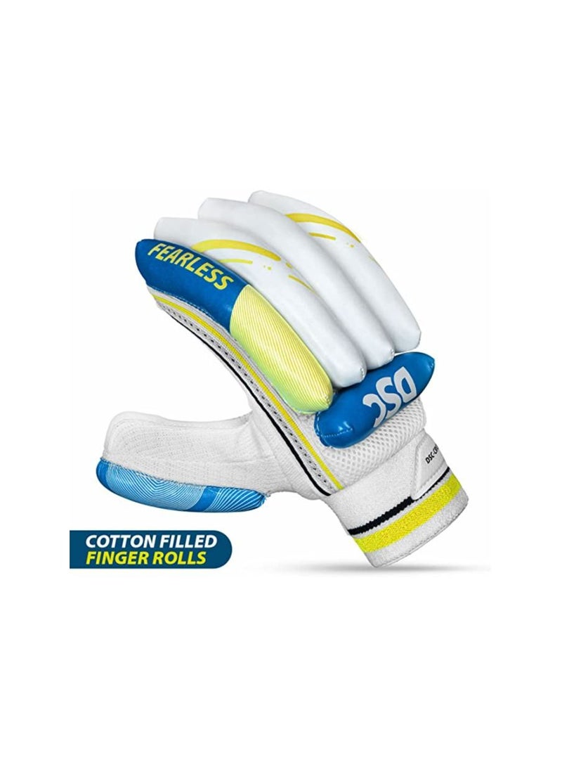 Condor Ruffle Cricket Batting Gloves | Multicolor | Size: Mens | For Right-Hand Batsman