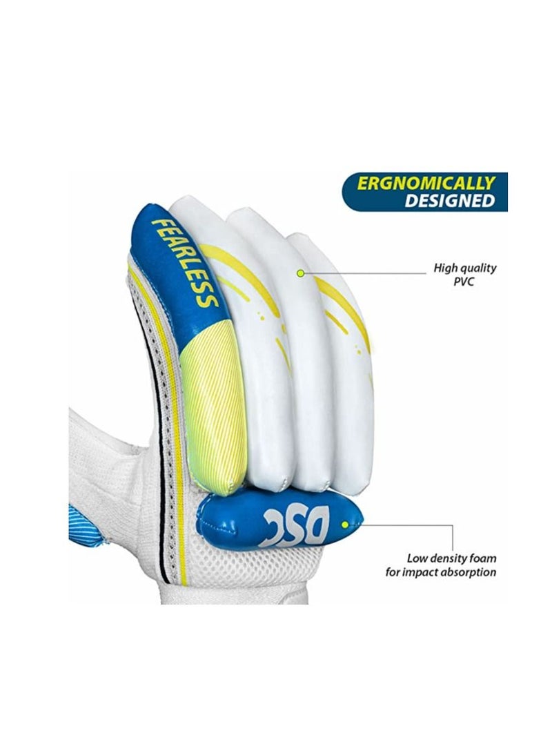 Condor Ruffle Cricket Batting Gloves | Multicolor | Size: Mens | For Right-Hand Batsman