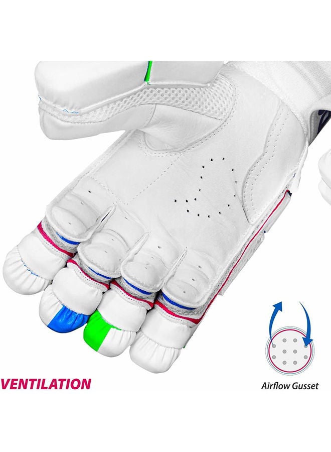 Intense Shoc Leather Cricket Batting Gloves, Mens Left | Comfortable Fit | Breathable Design | Flexible Movement