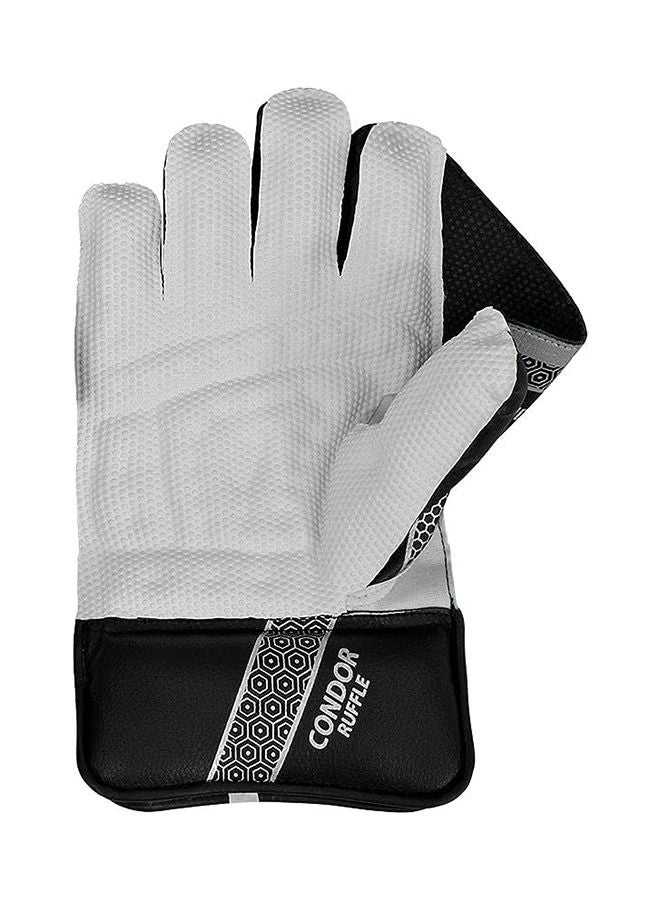 Condor Ruffle Leather Cricket Wicket Keeping Gloves | High-Grip Wicket Keeper Gloves | Superior Catching & Flexibility | Comfortable & Durable Design