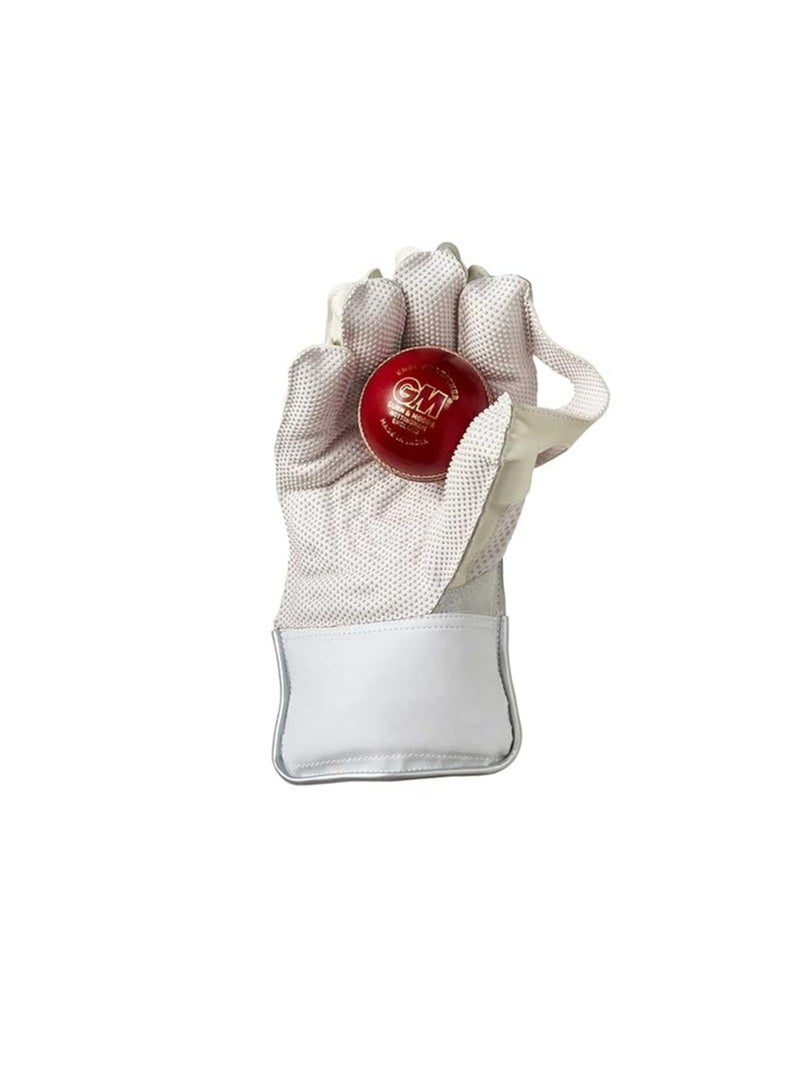 606 Leather Cricket Wicket Keeping Gloves for Men | Premium Leather | Superior Protection | Comfortable Fit | Enhanced Grip | Durable | Ideal for Professional Use