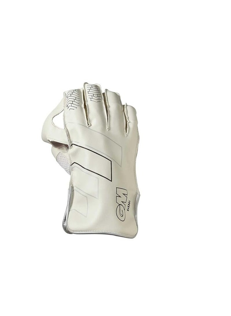 606 Leather Cricket Wicket Keeping Gloves for Men | Premium Leather | Superior Protection | Comfortable Fit | Enhanced Grip | Durable | Ideal for Professional Use