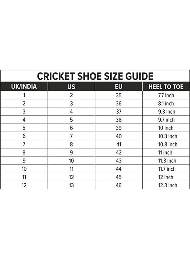 Beamer Cricket Shoes | Fluro Yellow/White | For Boys and Men | Light Weight | Durable | 5 UK, 6 US, 39 EU