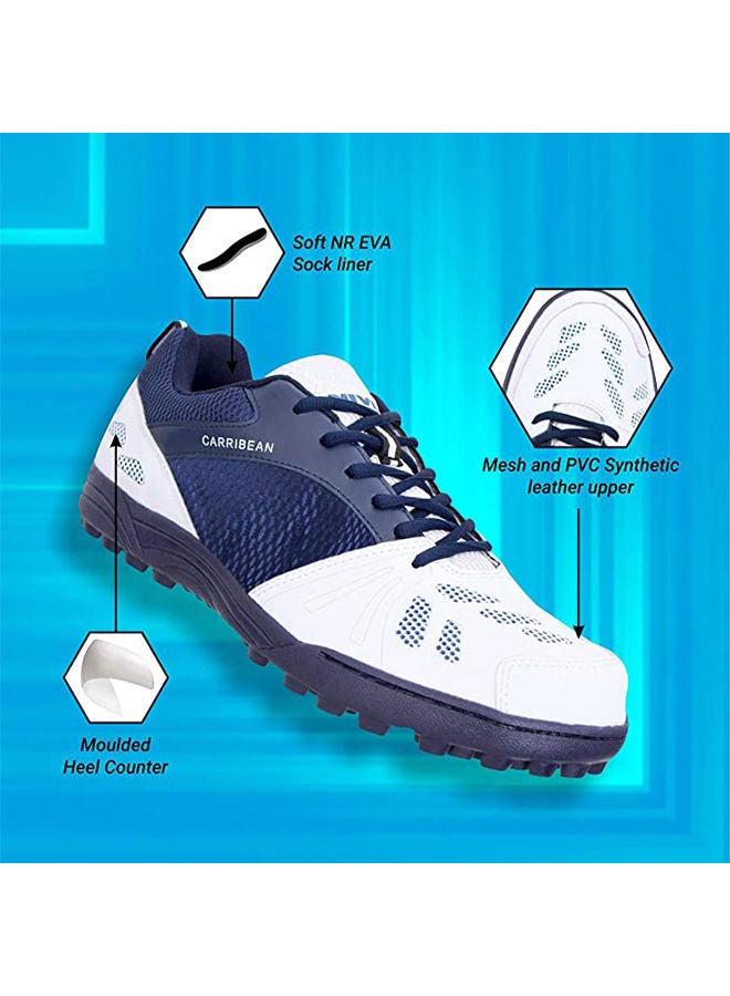 Caribbean Cricket Shoes| Material: Mesh/Ethylene Vinyl | For Men & Boys | Lightweight | Flexible and Durable | Superior Grip and Stability | All-Day Comfort and Reliability | Breathable Mesh