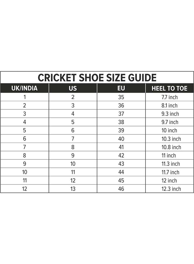 Jaffa 22 Cricket Shoes | White/Lime - Yellow | For Boys and Men | Lightweight | Embossed Design | 11 UK, 12 US, 45 EU