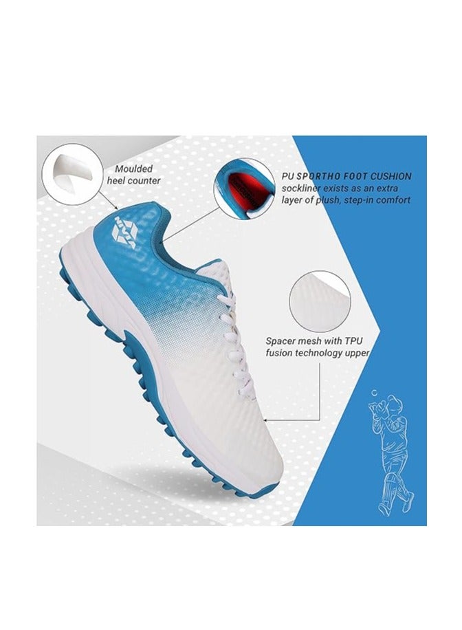 Crick 1000 Cricket Shoes | For Men and Boys | Rubber Outsole | Lightweight & Highly Durable