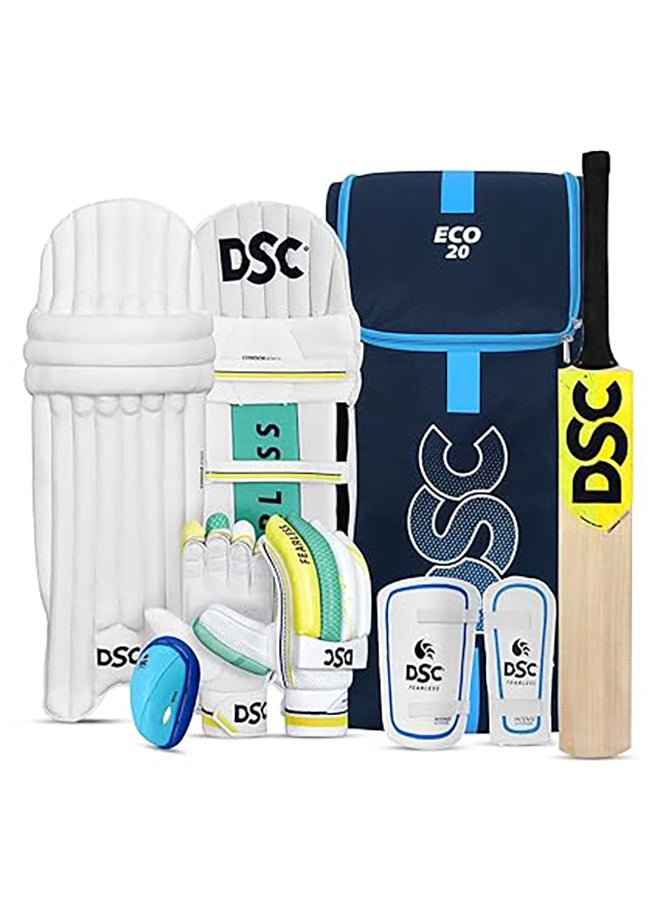 Economy Kashmir Willow Cricket Kit | Complete Cricket Kit | Professional Cricket Gear | All-In-One Cricket Set