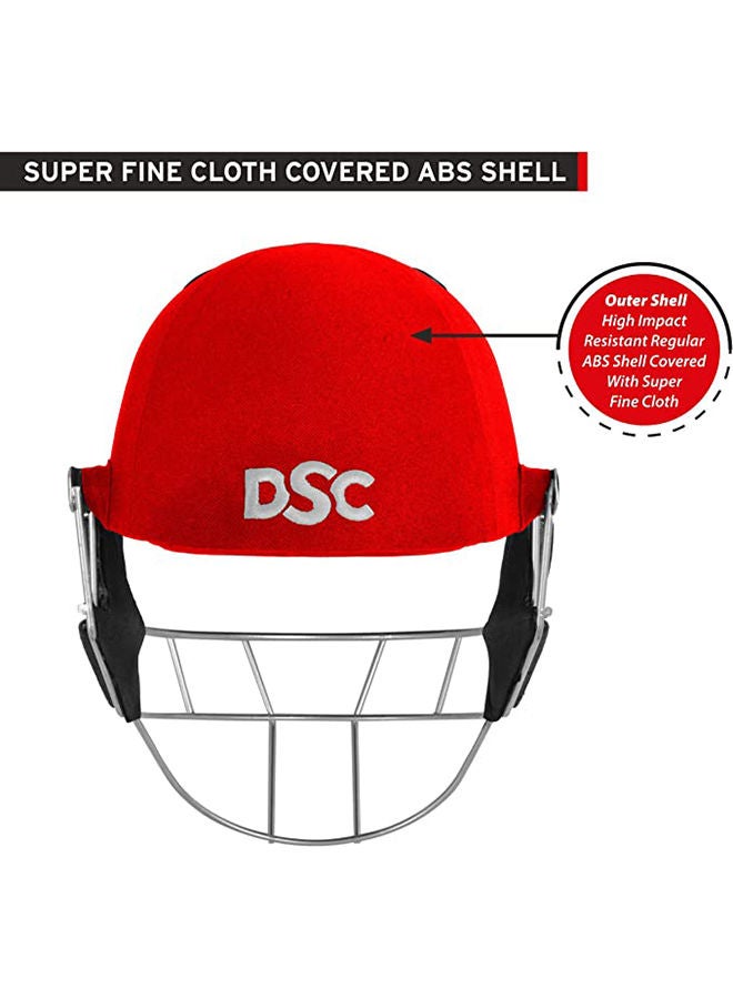 SCUD Cricket Helmet | Size: Medium | For Men & Boys | Fixed Spring Steel Grill | Adjustable Back Support Strap | Removable and washable sweatband | Lightweight