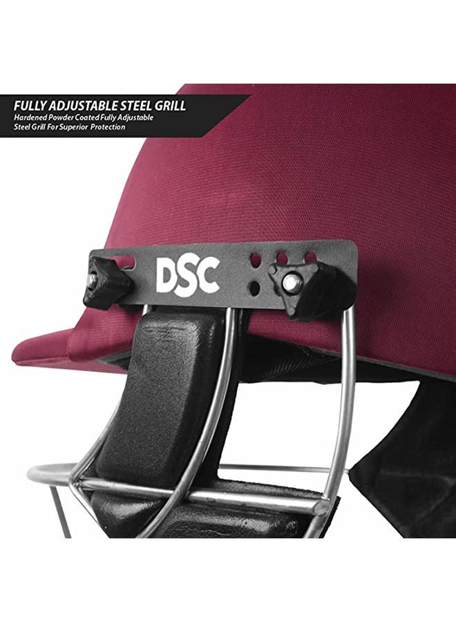 Defender Cricket Helmet | Size: Extra Small | For Men & Boys | Adjustable Steel Grill | Back Support Strap | Lightweight | Comfortable