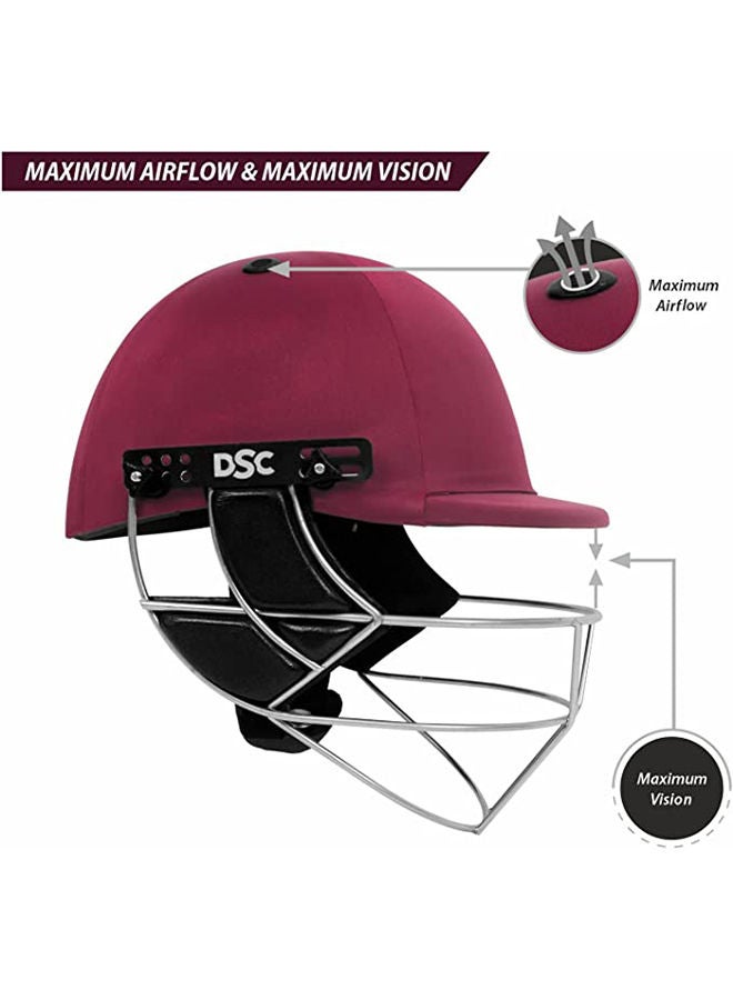 Defender Cricket Helmet | Size: Extra Small | For Men & Boys | Adjustable Steel Grill | Back Support Strap | Lightweight | Comfortable