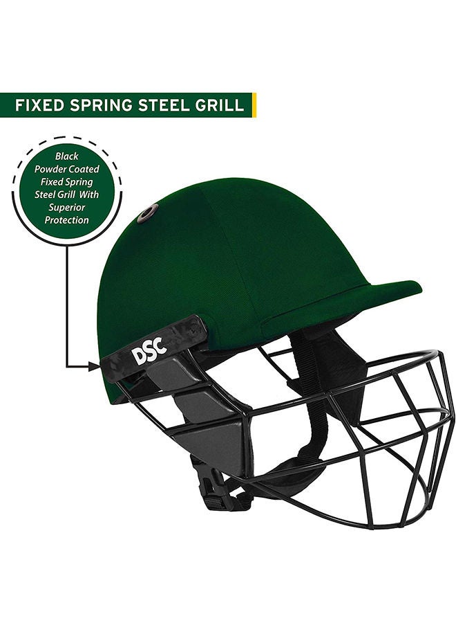 Avenger PRO Premium Cricket Helmet | Size: Small | For Men & Boys | Fixed Spring Steel Grill | Back Support Strap | Neck Guard | Lightweight