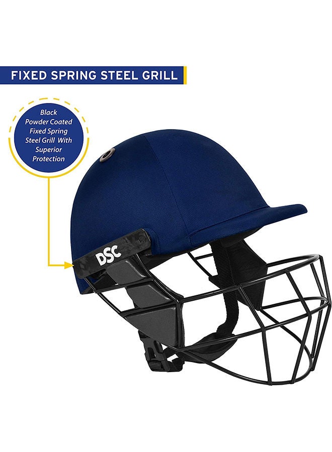 Avenger PRO Premium Cricket Helmet | Size: Large | For Men & Boys | Fixed Spring Steel Grill | Back Support Strap | Neck Guard | Lightweight