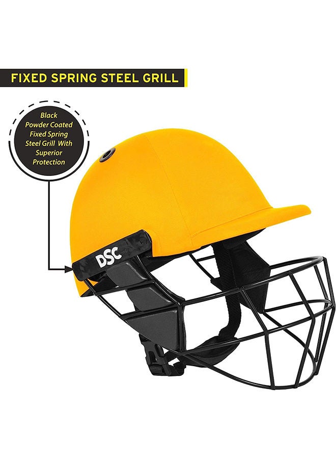 Avenger PRO Premium Cricket Helmet | Size: Large | For Men & Boys | Fixed Spring Steel Grill | Back Support Strap | Neck Guard | Lightweight