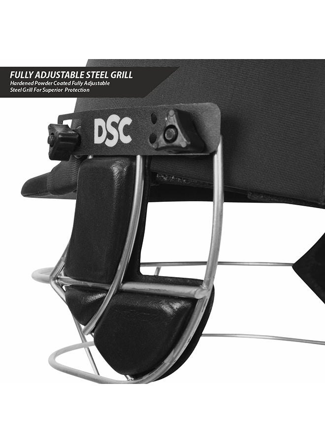 Defender Cricket Helmet | For Men & Boys | Adjustable Steel Grill | Back Support Strap | Lightweight