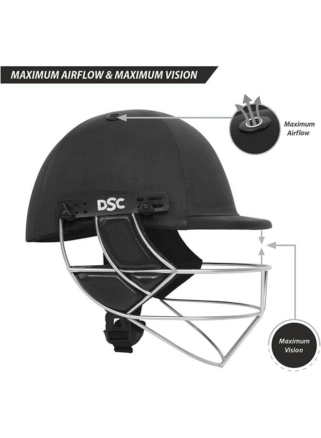 Defender Cricket Helmet | For Men & Boys | Adjustable Steel Grill | Back Support Strap | Lightweight