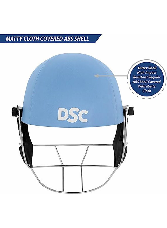 Defender Cricket Helmet | Size: Large | For Men & Boys | Adjustable Steel Grill | Back Support Strap | Lightweight