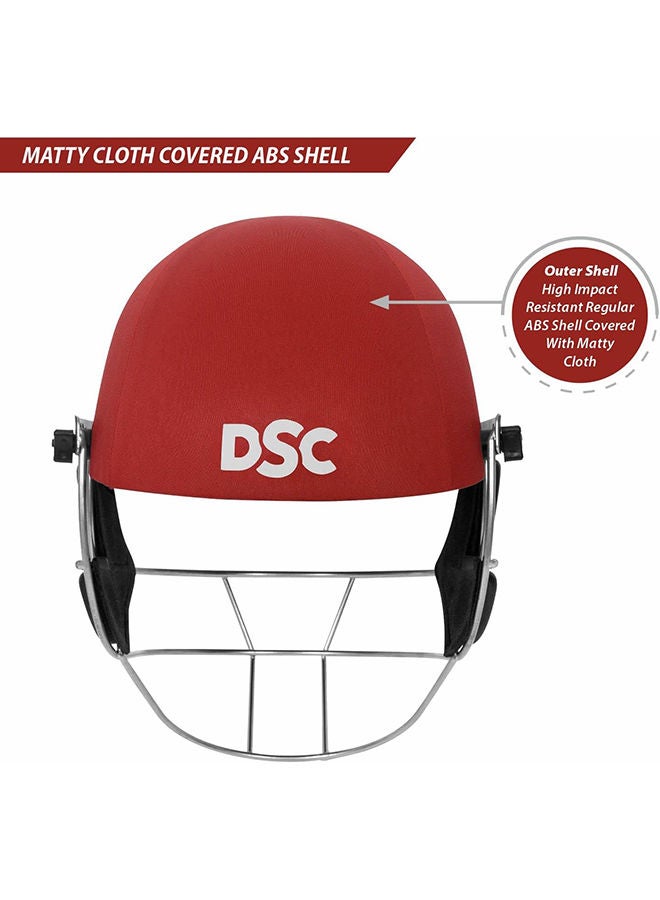 Defender Cricket Helmet | For Men & Boys | Adjustable Steel Grill | Back Support Strap | Lightweight