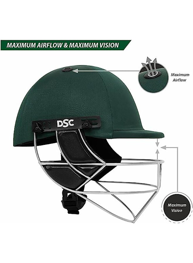 Defender Cricket Helmet | Size: Extra Small | For Men & Boys | Adjustable Steel Grill | Back Support Strap | Lightweight