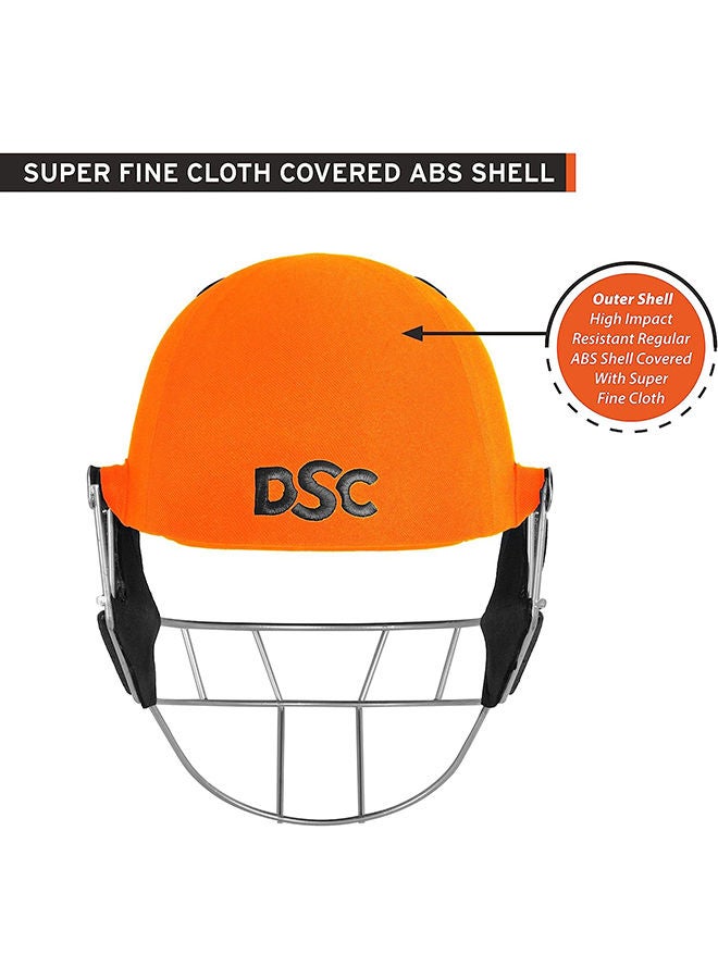 SCUD Cricket Helmet | Size: Large | For Men & Boys | Fixed Spring Steel Grill | Adjustable Back Support Strap | Removable and washable sweatband | Lightweight