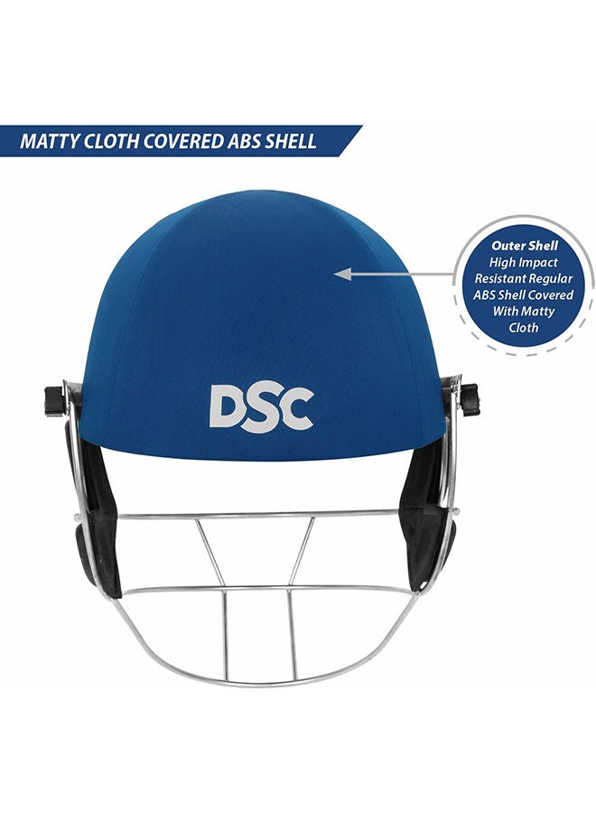 Defender Cricket Helmet | Size: Medium | Material: Plastic | For Mens & Boys | Adjustable Steel Grill with Back Support Strap | Light Weight