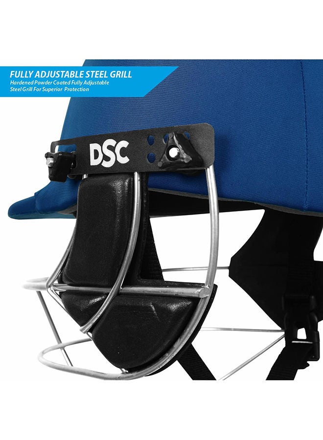 Defender Cricket Helmet | For Men & Boys | Adjustable Steel Grill | Back Support Strap | Lightweight