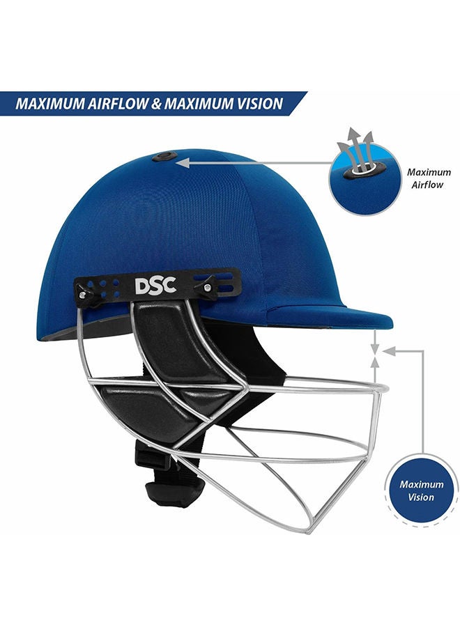 Defender Cricket Helmet | For Men & Boys | Adjustable Steel Grill | Back Support Strap | Lightweight