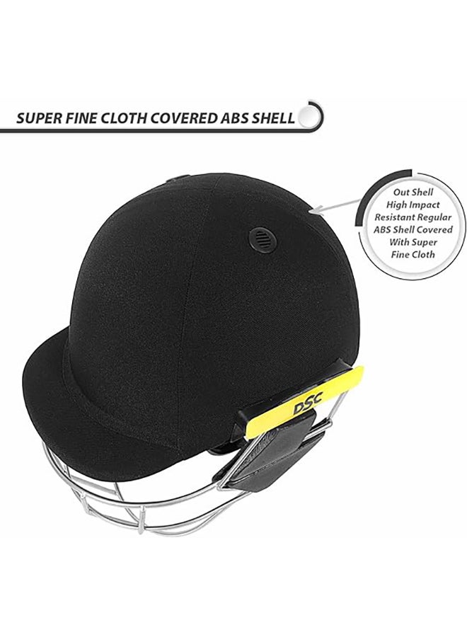 SCUD Cricket Helmet | Size: Medium | For Men & Boys | Fixed Spring Steel Grill | Adjustable Back Support Strap | Removable and washable sweatband | Lightweight