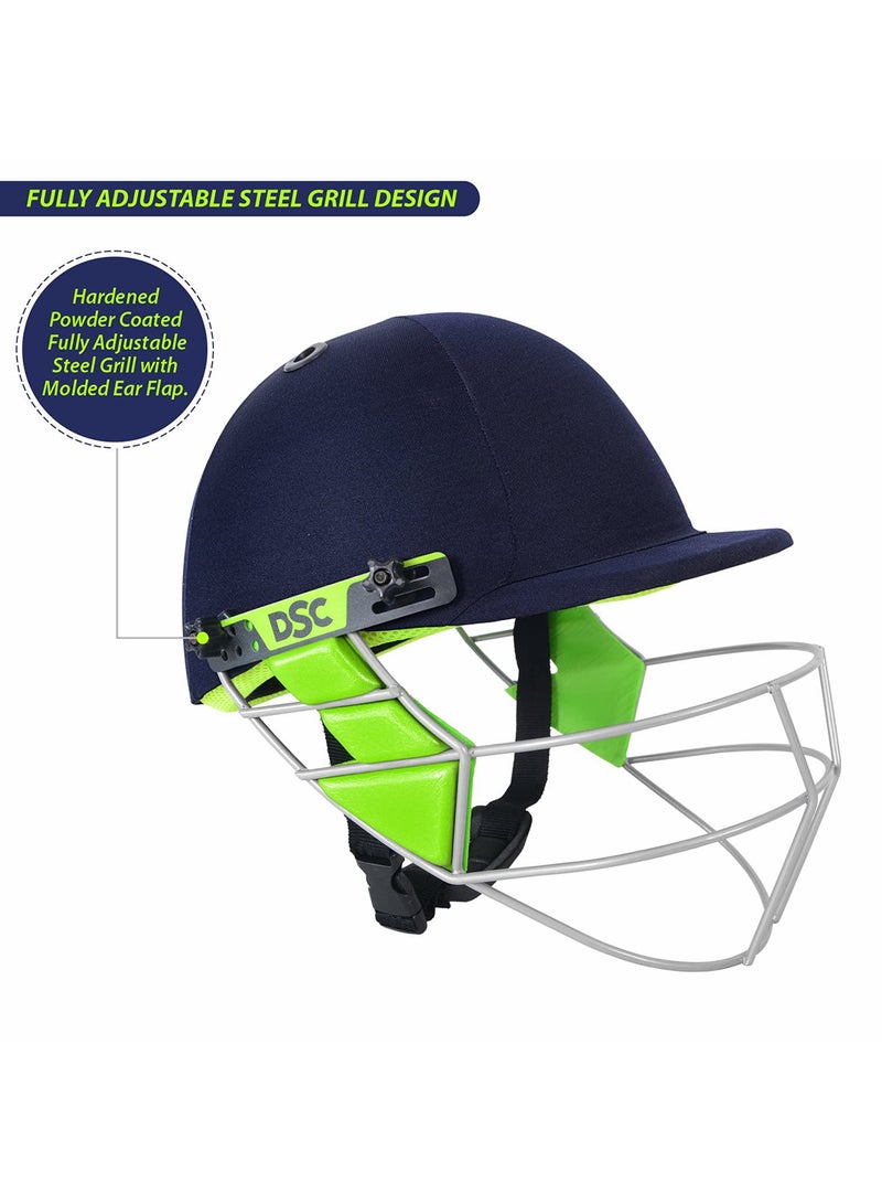 Vizor Cricket Helmet X-Large | Supreme Comfort | Impact Resistance | Adjustable Fit