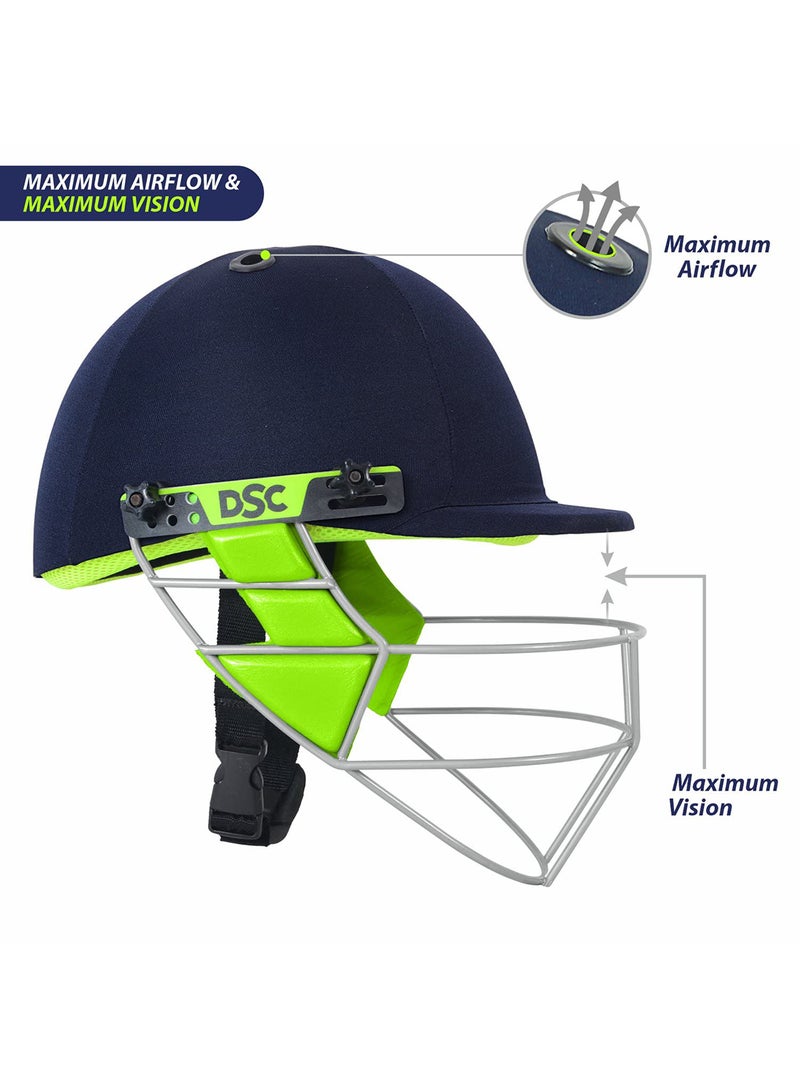 Vizor Cricket Helmet X-Large | Supreme Comfort | Impact Resistance | Adjustable Fit