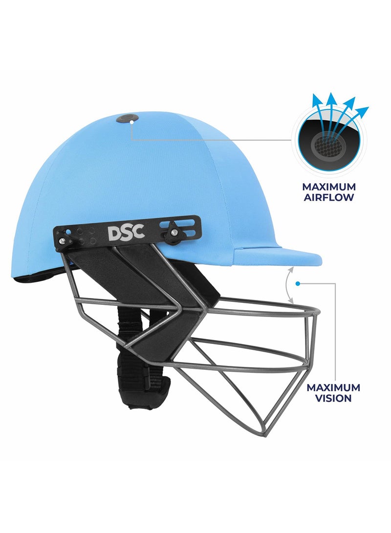 FORT44 Cricket Helmet for Men & Boys | Adjustable Steel Grill | Light Weight | Size : Medium